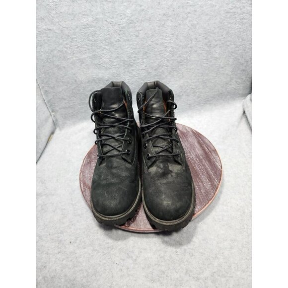 Timberland Mens 6-Inch Waterproof Premium Leather Boots Size 6 Black - Picture 1 of 10